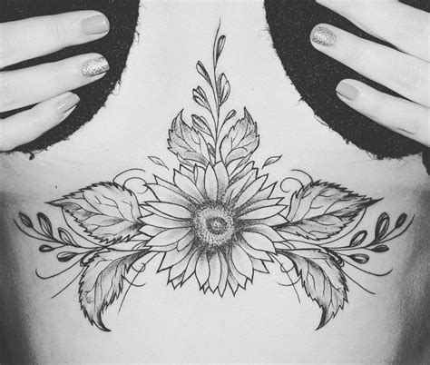 simple under boob tattoos|23 sternum tattoos that prove the underboob is underrated